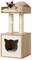Cat Tree Play House Condo Cube Cave, Platform, Scratcher Post and Ball Toy